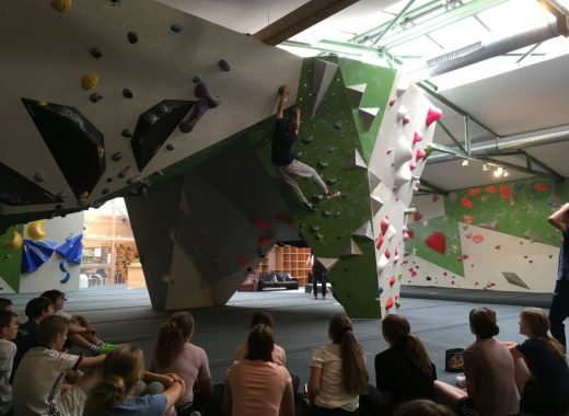 Klettern am Tragetag