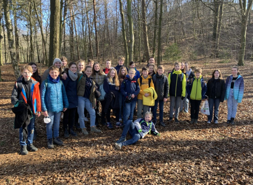 Klasse baut Seilbahn