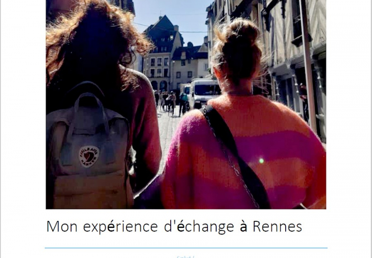 Die Schüler:innen der Klasse 10D erstellten nach ihrem Frankreich-Austausch in Rennes Reiseblogs.