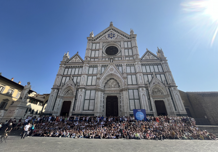 Gruppenfoto vor Santa Croce