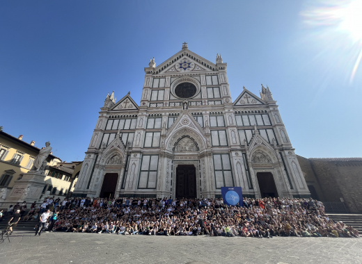 Gruppenfoto vor Santa Croce