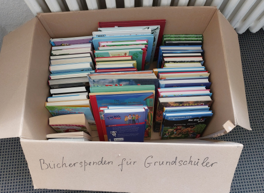 Bücher-Sammelaktion für Grundschüler