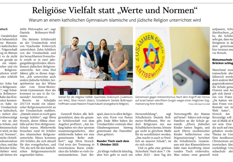 Religiöse Vielfalt statt Werte und Normen