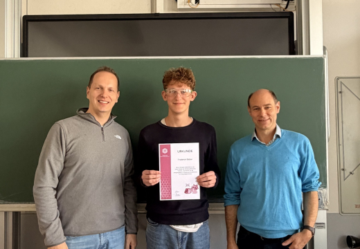 Starker Erfolg in Chemie: Frederick Balzer erreicht zweite Wettbewerbsrunde