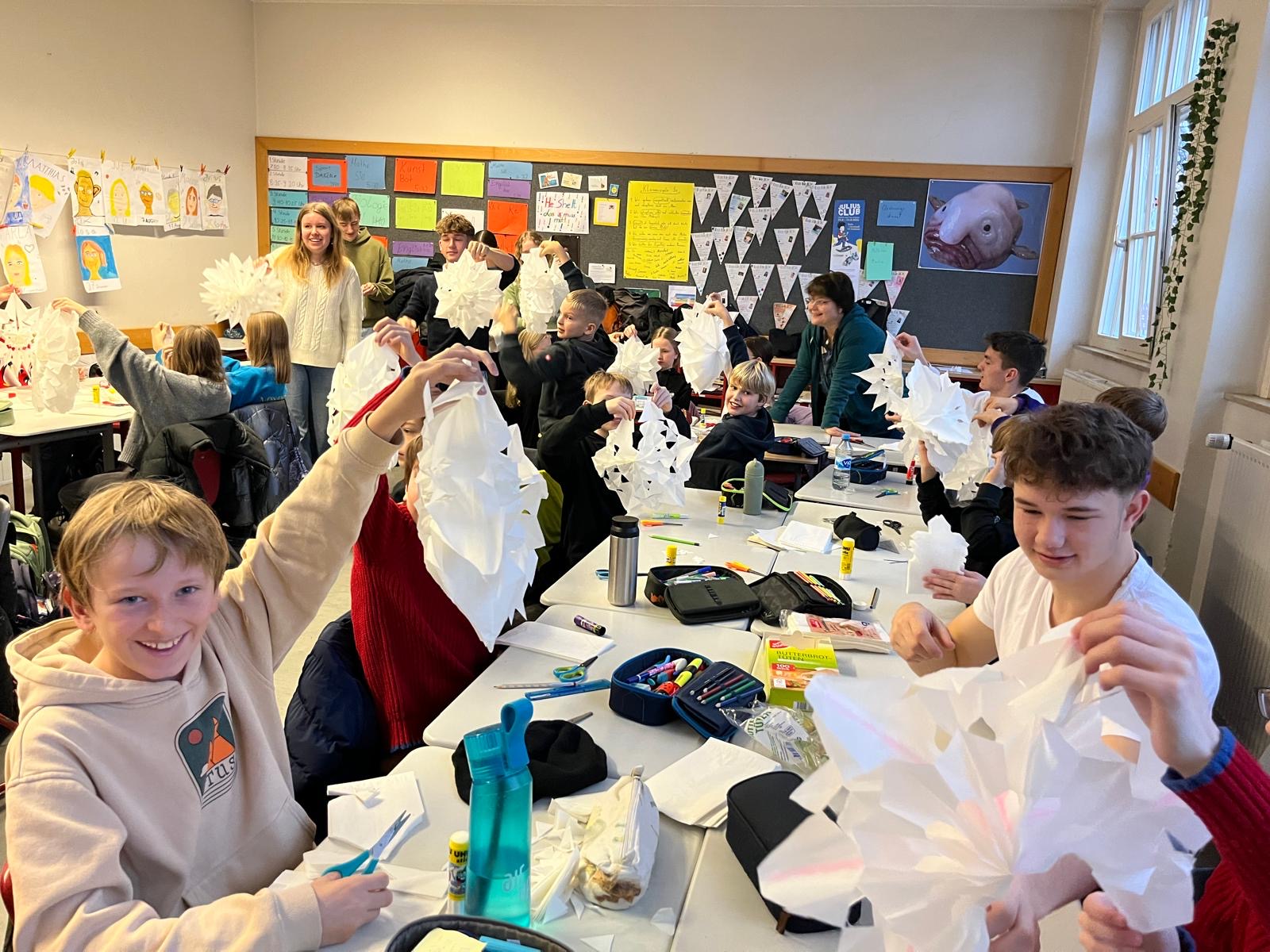 Gemütlich: Lesenacht in der Ursulaschule.