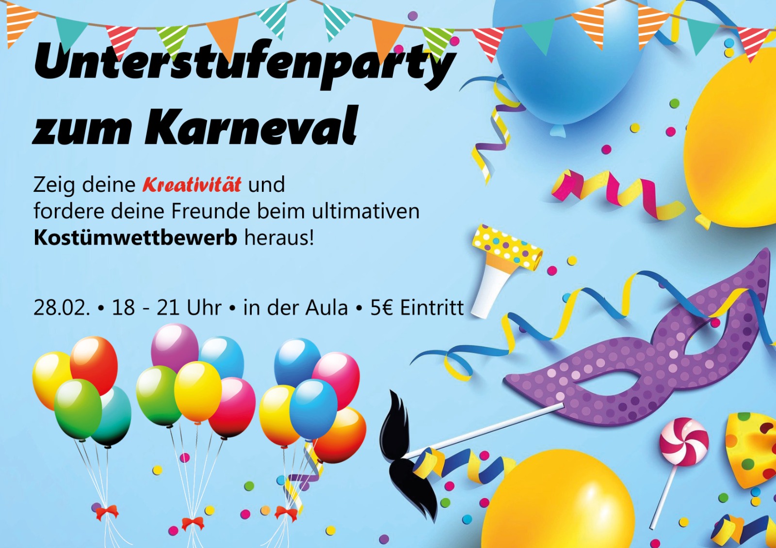 Karneval-Unterstufenparty 28.02.2025