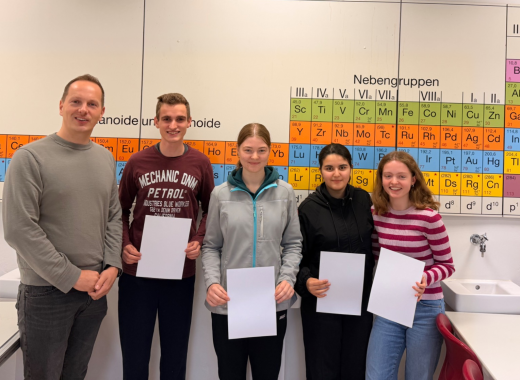 Ursulaschule in der zweiten Runde der Internationalen Chemie-Olympiade